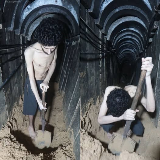 Hamas ha diffuso un video scioccante: l’ostaggio israeliano Evyatar David, denutrito e fragile, scava una fossa in un tunnel a Gaza