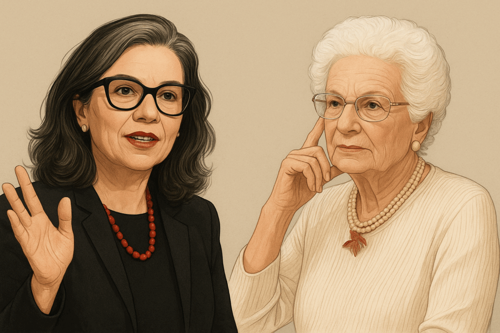 Francesca Albanese e Liliana Segre
