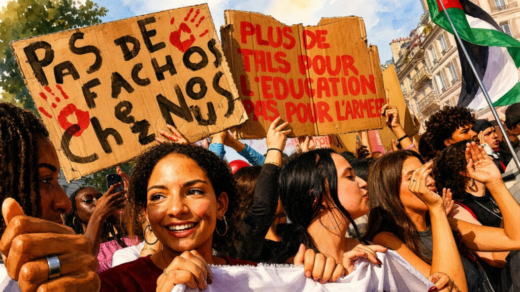 Gli studenti francesi contro il degrado scolastico